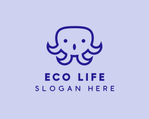 Aquatic Toy Octopus logo design