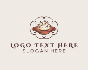 Baked Alaska Food Pastry logo