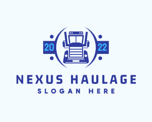 Trailer Truck Badge logo design