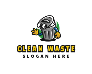 Garbage Can Character logo
