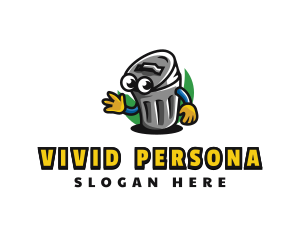 Garbage Can Character logo