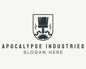 Industrial Painter Gear logo design