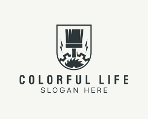 Industrial Painter Gear logo design