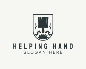 Industrial Painter Gear logo design