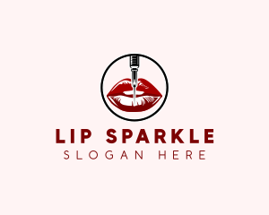 Woman Lips Cosmetic logo design