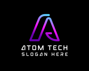 Gradient Tech App logo design