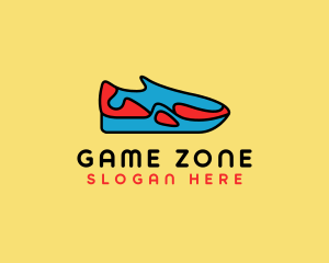 Sporty Sneaker Kicks Logo