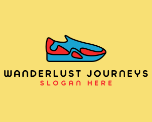 Sporty Sneaker Kicks Logo