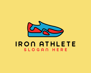 Sporty Sneaker Kicks logo design