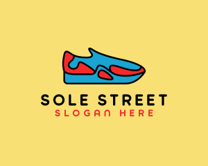 Sporty Sneaker Kicks logo design