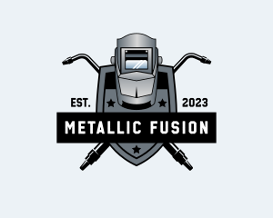 Welding Mask Metal Repair logo design