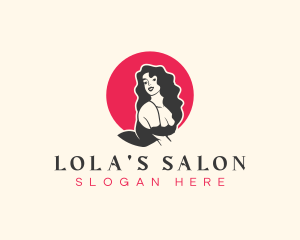 Glamour Woman Salon logo design