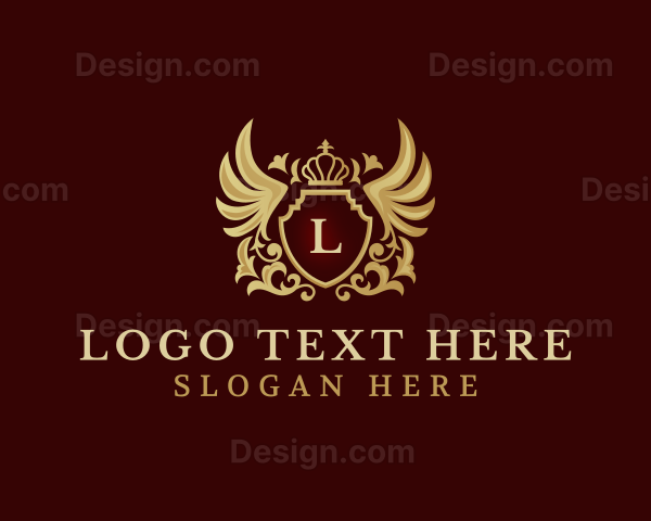 Wing Crown Luxury Logo