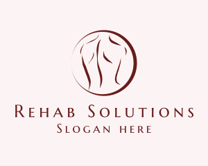 Chiropractic Rehab Therapy  logo design