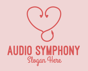 Love Audio Earphones  logo design