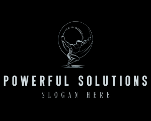 Strength Power Atlas logo design