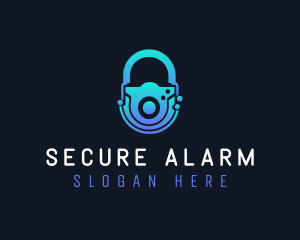 Cyber Security Lock logo design