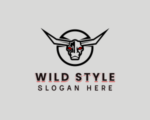 Wild Bull Horns logo design