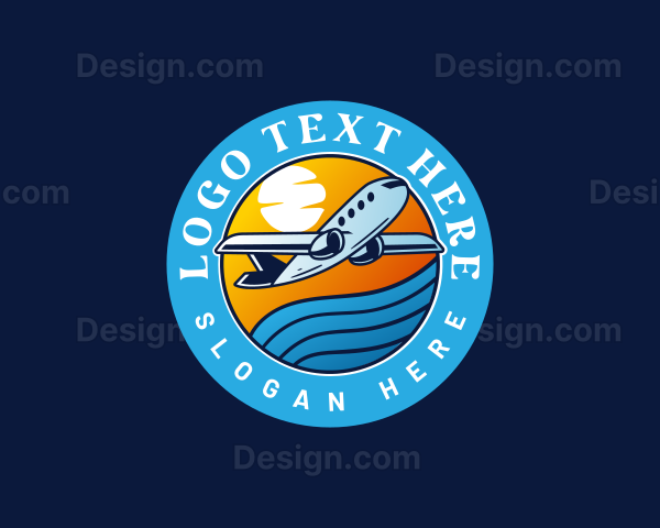 Airplane Travel Vacation Logo