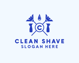 Sanitation Cleaning Janitorial Housekeeping logo design