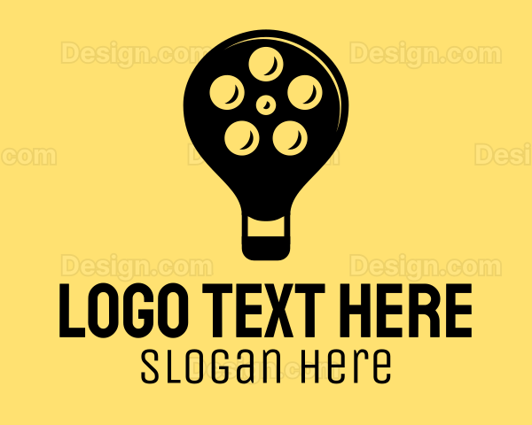 Film Idea Lightbulb Logo