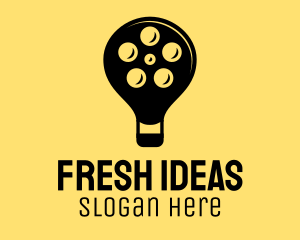 Film Idea Lightbulb logo design