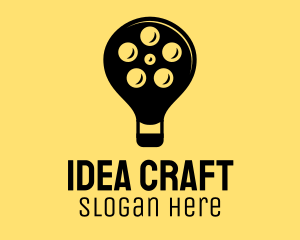 Film Idea Lightbulb logo design