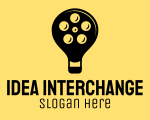 Film Idea Lightbulb logo design