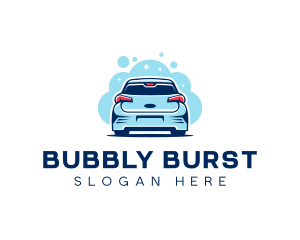 Car Wash Bubbles logo design