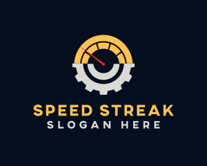 Speed Meter Cog logo design