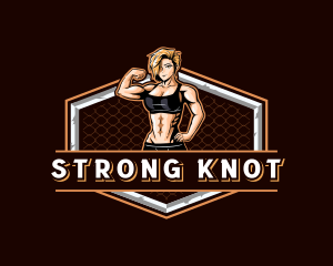 Strong Woman CrossFit logo design