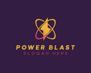 Power Lightning Energy logo design