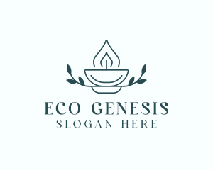 Eco Candle Spa logo design