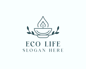 Eco Candle Spa logo design