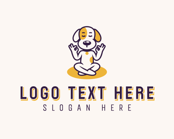 Cartoon Dog Meditation logo