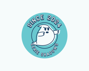 Cartoon Spooky Ghost logo