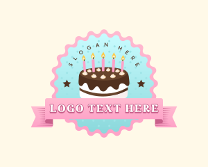 Birthday Cake Bakery Logo