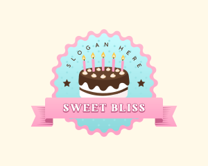 Birthday Cake Bakery logo design