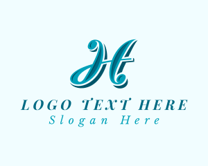 Stylish Letter H Studio logo