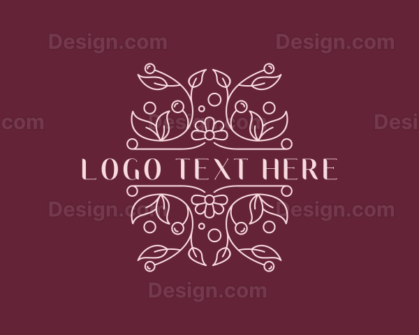 Stylish Floral Boutique Logo