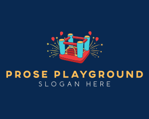 Bounce Castle Playground logo design