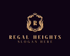 Regal Crown Shield  logo design