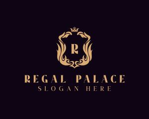 Regal Crown Shield  logo design