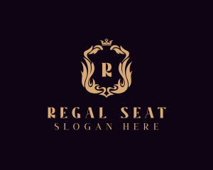 Regal Crown Shield  logo design