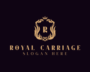 Regal Crown Shield  logo design