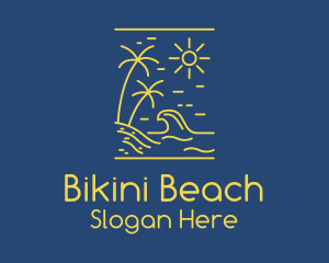 Coastal Beach Surf logo design