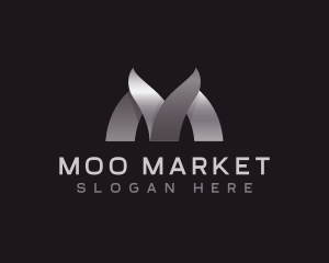 Startup Marketing Letter M logo design