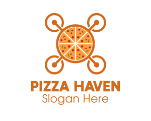 Pizza Food Drone logo