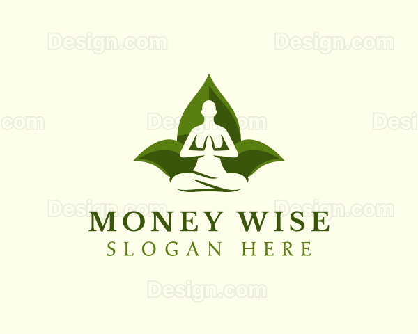 Yoga Human Meditation Logo