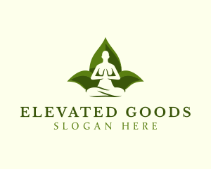 Yoga Human Meditation logo design